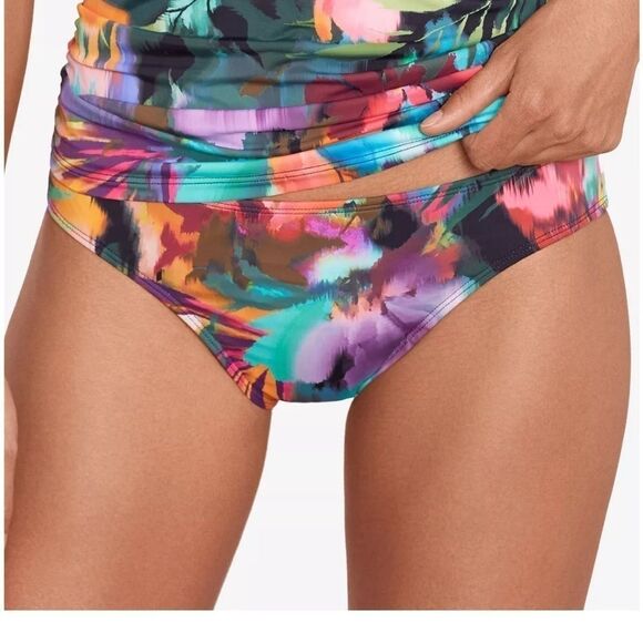 RALPH LAUREN Women Tropical Caribbean Hipster Bikini Swim Bottom 16 NWT paradise - Picture 6 of 7